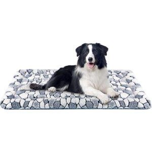 Dog Crate Pad Bed Mat Reversible (Warm & Cool), Soft Pet Sleeping Mat Dog Bed
